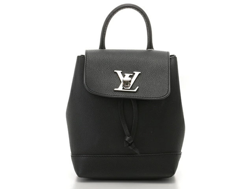 LOUIS VUITTON Bag Backpack Lockme Grain Calf Leather